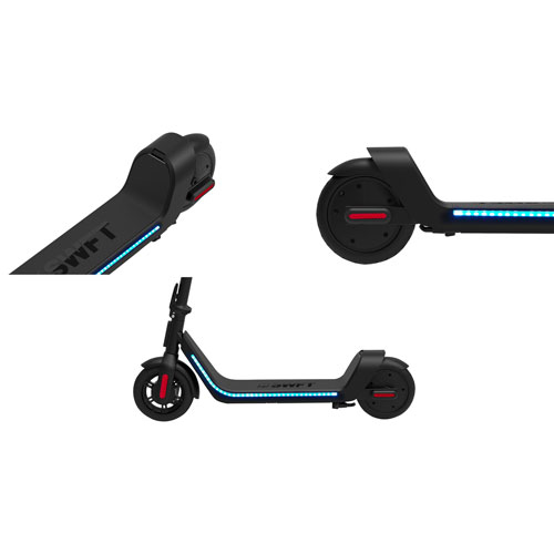 Trottinette électrique EX1 de SWFT avec lumières de sécurité - Noir - Exclusivité de Best Buy