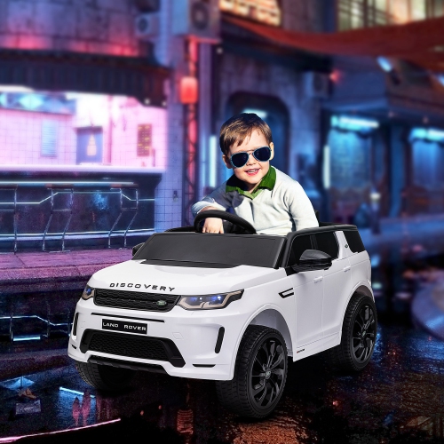 Qaba Land Rover Discovery Sport Licensed Ride on Car, 12V Battery Powered Kids Electric Car with Remote Control, Soft Start, LED Lights, Music Horn,