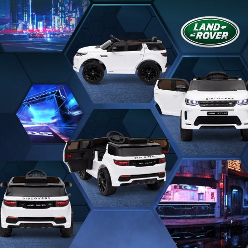 Qaba Land Rover Discovery Sport Licensed Ride on Car, 12V Battery Powered Kids Electric Car with Remote Control, Soft Start, LED Lights, Music Horn,