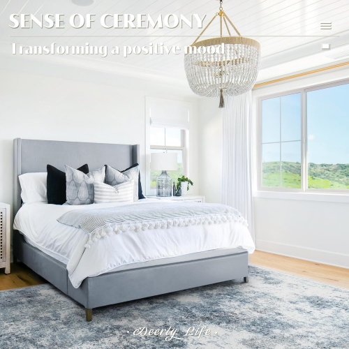 5' x 7' Washable Bedroom Rug Indoor Non-Slip, Deerly Modern Abstract Area Rug, Washable Bathroom Carpet for Front Door Entrance Kitchen Laundry Room