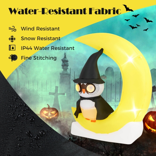 5.1 Ft Halloween Inflatables Blow up Cute Halloween Decoration with Witch Hat