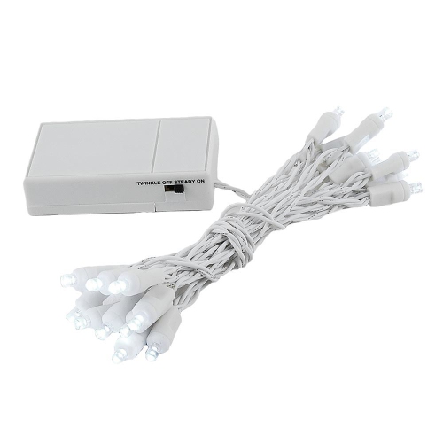 NOVELTY LIGHTS LLC  Novelty Lights Battery Operated Led Mini Lights 8 Feet, 20 Count Fairy Lights On Wire, On/off & Flashing Modes, Indoor/outdoor