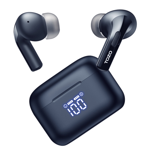 TOZO  T20 Wireless Earbuds Bluetooth Headphones With Led Digital Display Built-In Mics Call Noise Cancelling -Blue Great Product