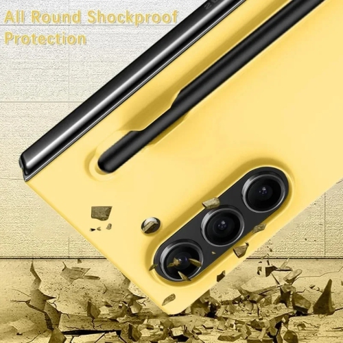 For Samsung Galaxy Z Fold 5 Slim Matte PC Shockproof Phone Cases With S Pen - Black