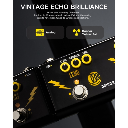 Donner X Third Man Hardware Triple Threat 3-in-1 Analog Multi-Effects Guitar Pedal