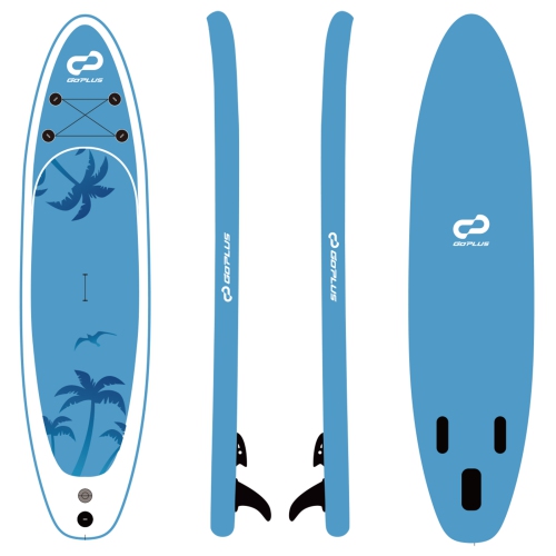 COSTWAY  Goplus Large Inflatable Sup Board, Portable Paddle Board With 5D Rings Stand Up Paddle Board for Youth & Adult