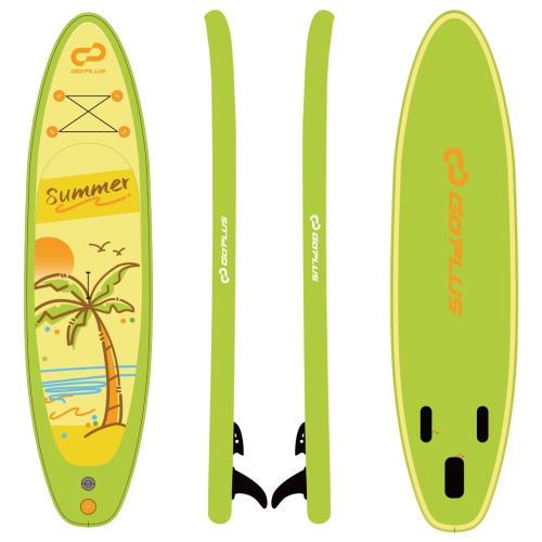 COSTWAY Goplus Large Inflatable Sup Board, Portable Paddle Board With 5D Rings Stand Up Paddle Board for Youth & Adult