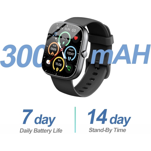 Smart Watch for Women Men, Bluetooth Call, 1.91" HD Touch Screen Fitness Watch with Heart Rate/Sleep/SpO2 Monitor, 100+ Sports Modes, IP68 Waterproof