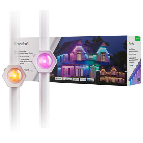 Nanoleaf Essentials Matterr 15m Permanent Outdoor LED Lights - Smarter Kit - Multicolour