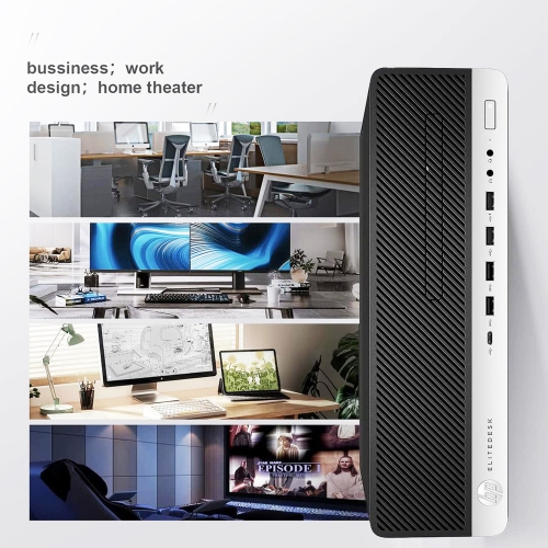 Remis à neuf - Ordinateur de bureau EliteDesk 800 G3 SFF de HP - Nouveau moniteur 22&nbsp;po - i5 d'Intel - Mémoire vive 16&nbsp;Go - SSD NVMe de
