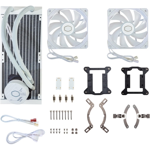 Cooler Master MasterLiquid 240L Core, Gen S Dual Chamber Pump, ARGB 240mm AIO Liquid CPU Cooler