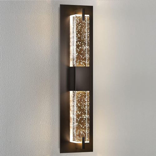 STRAK  Led Wall Sconce Light: 19 Inch Modern Sconces Wall Lighting 3000K Dimmable Crystal Wall Lamps Indoor Bathroom Sconce Wall Mount Light Fixtures
