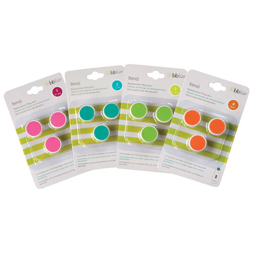 Disques de rechange de bbluv pour coupe-ongles électrique Trimö, stade 1, paquet de 3 - Rose