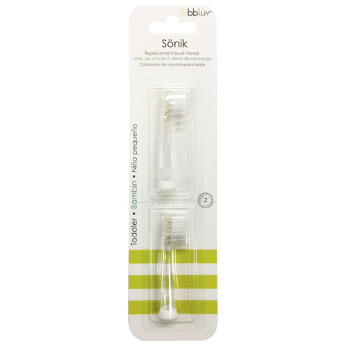 bbluv Replacement Heads for Sönik Toddler Toothbrush - Stage 2 - 2 - Pack
