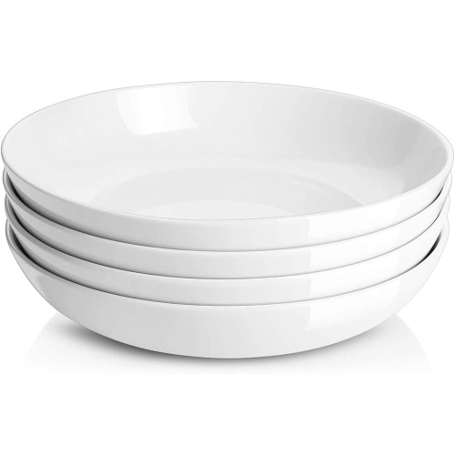 DOWAN  9.75" Large Pasta Bowls In White