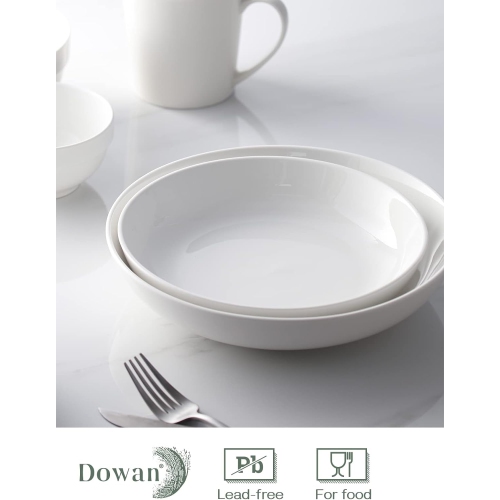 DOWAN Pasta Bowls 30 Ounce, Set of 4