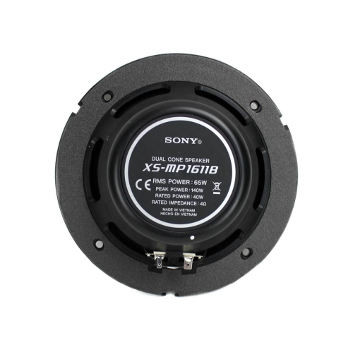 Sony XS-MP1611B 6.5" Dual Cone Marine Speakers Bonus Gadget Cleaner Included