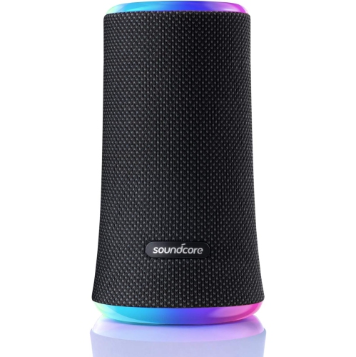 Refurbished(Excellent)- Anker Soundcore Flare 2 Bluetooth Speaker with 360° Sound, PartyCast Technology, Adjustable EQ, 12 Hour Playtime, IPX7 Waterp