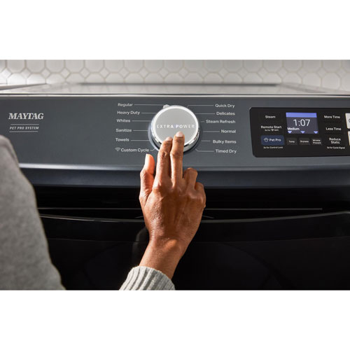 Sécheuse à gaz à vapeur de 7,4 pi³ Pet Pro de Maytag - Acier minuit