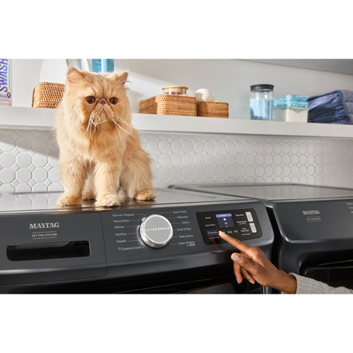 Sécheuse à gaz à vapeur de 7,4 pi³ Pet Pro de Maytag - Acier minuit