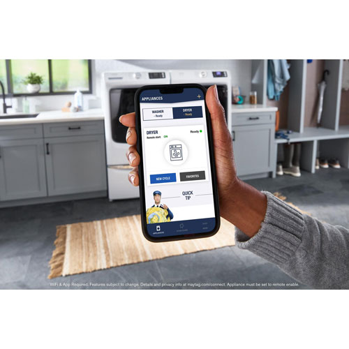 Sécheuse à gaz à vapeur de 7,4 pi³ Pet Pro de Maytag - Blanc