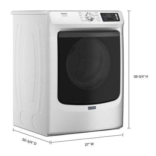 Sécheuse à gaz à vapeur de 7,4 pi³ Pet Pro de Maytag - Blanc