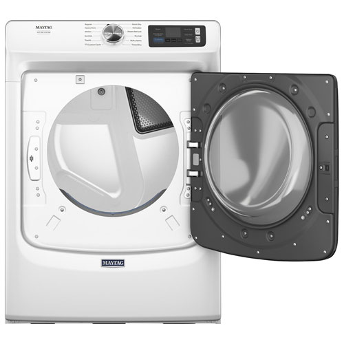 Sécheuse à gaz à vapeur de 7,4 pi³ Pet Pro de Maytag - Blanc