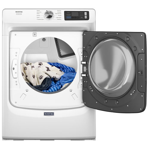 Sécheuse à gaz à vapeur de 7,4 pi³ Pet Pro de Maytag - Blanc