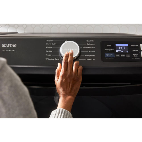 Maytag Pet Pro 7.4 Cu. Ft. Gas Steam Dryer - Volcano Black