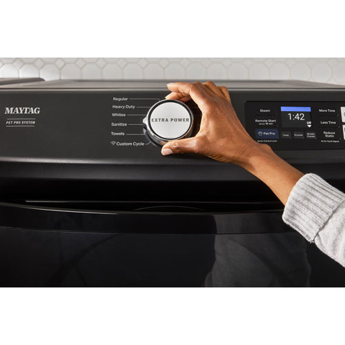 Maytag Pet Pro 7.4 Cu. Ft. Gas Steam Dryer - Volcano Black