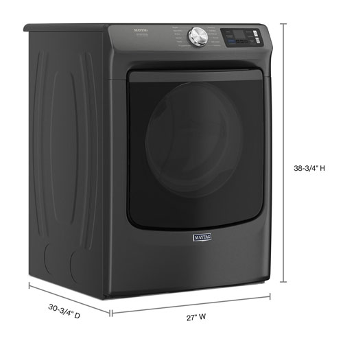 Maytag Pet Pro 7.4 Cu. Ft. Gas Steam Dryer - Volcano Black