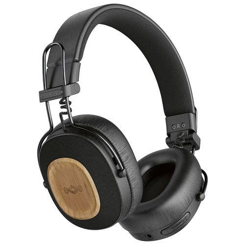 House Of Marley Positive Vibration Riddim On-Ear Sound Isolating Bluetooth Headphones - Black