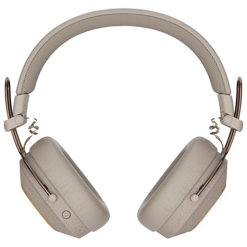 Casque d'écoute Bluetooth à isolation sonore Positive Vibration Riddim de House Of Marley - Crème