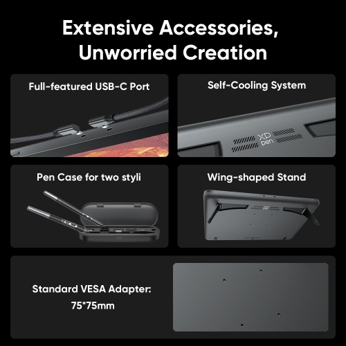 XPPen Artist Pro 19 Drawing Tablet | 4K, 99.8% sRGB Display | Calman Verified Screen | Two 16K Pressure Levels Pens | Full-laminated Graphic Display