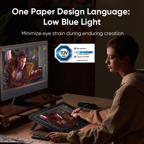 XPPen Artist Pro 19 Drawing Tablet | 4K, 99.8% sRGB Display | Calman Verified Screen | Two 16K Pressure Levels Pens | Full-laminated Graphic Display