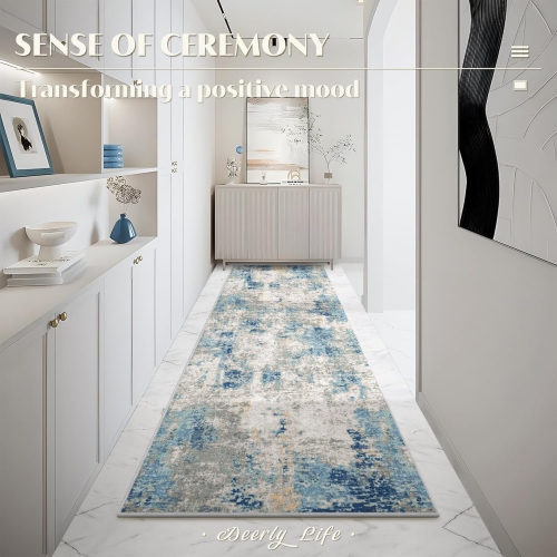 2' x 6' Laundry Room Rug Runner, Hallway Runner Rugs, Kitchen Runner Rug, Washable Runner Rug, Modern Abstract Soft Carpet Runner for Bathroom