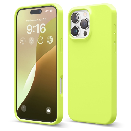 elago Compatible with iPhone 16 Pro Max Case, Premium Liquid Silicone Case, Full Body Protective Cover, Shockproof, Anti-Scratch Soft Microfiber Lini