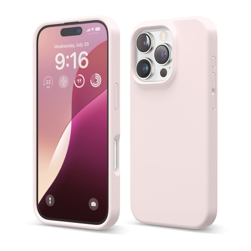 elago Compatible with iPhone 16 Pro Case, Premium Liquid Silicone Case, Full Body Protective Cover, Shockproof, Anti-Scratch Soft Microfiber Lining,