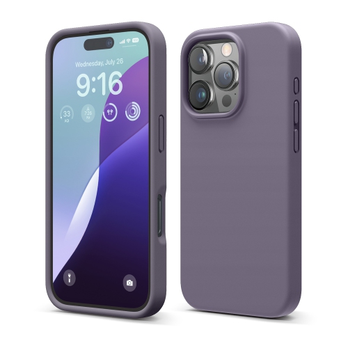 elago Compatible with iPhone 16 Pro Case, Premium Liquid Silicone Case, Full Body Protective Cover, Shockproof, Anti-Scratch Soft Microfiber Lining,