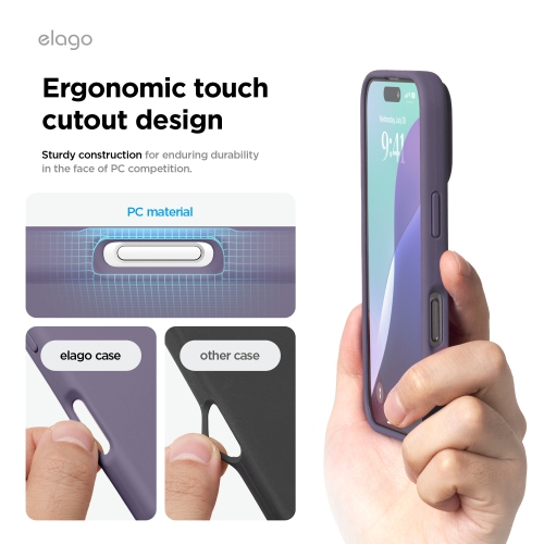 elago Compatible with iPhone 16 Pro Case, Premium Liquid Silicone Case, Full Body Protective Cover, Shockproof, Anti-Scratch Soft Microfiber Lining,