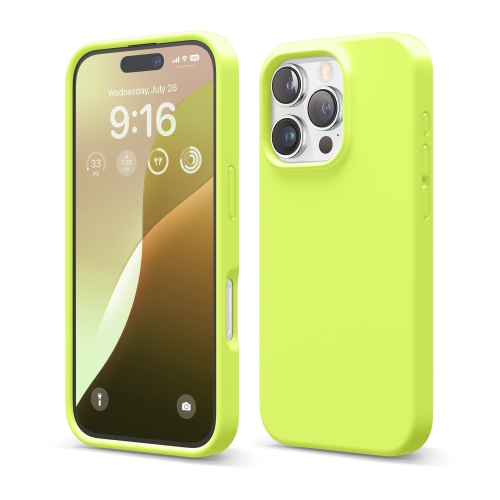 elago Compatible with iPhone 16 Pro Case, Premium Liquid Silicone Case, Full Body Protective Cover, Shockproof, Anti-Scratch Soft Microfiber Lining,