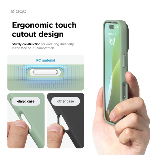 elago Compatible with iPhone 16 Pro Case, Premium Liquid Silicone Case, Full Body Protective Cover, Shockproof, Anti-Scratch Soft Microfiber Lining,