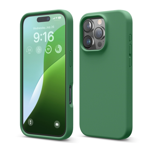 elago Compatible with iPhone 16 Pro Case, Premium Liquid Silicone Case, Full Body Protective Cover, Shockproof, Anti-Scratch Soft Microfiber Lining,