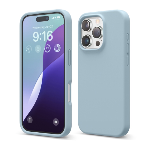 ELAGO  Compatible w Iphone 16 Pro Case, Premium Liquid Silicone Case, Full Body Protective Cover, Shockproof, Anti-Scratch Soft Microfiber Lining