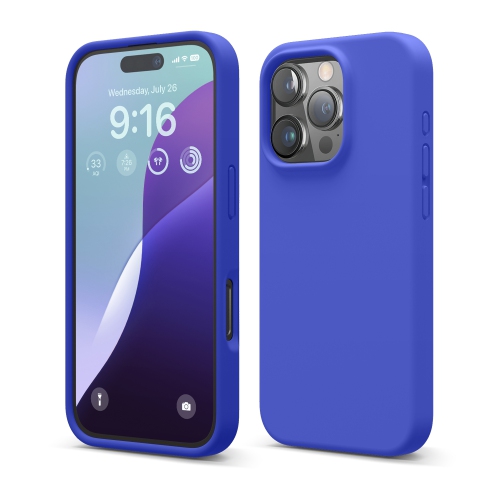 ELAGO  Compatible \w Iphone 16 Pro Case, Premium Liquid Silicone Case, Full Body Protective Cover, Shockproof, Anti-Scratch Soft Microfiber Lining