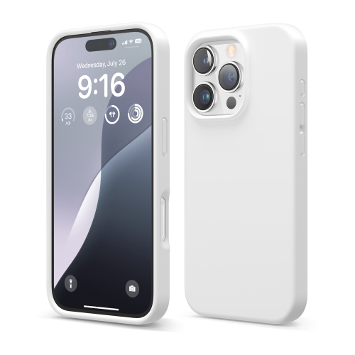 ELAGO  Compatible w Iphone 16 Pro Case, Premium Liquid Silicone Case, Full Body Protective Cover, Shockproof, Anti-Scratch Soft Microfiber Lining