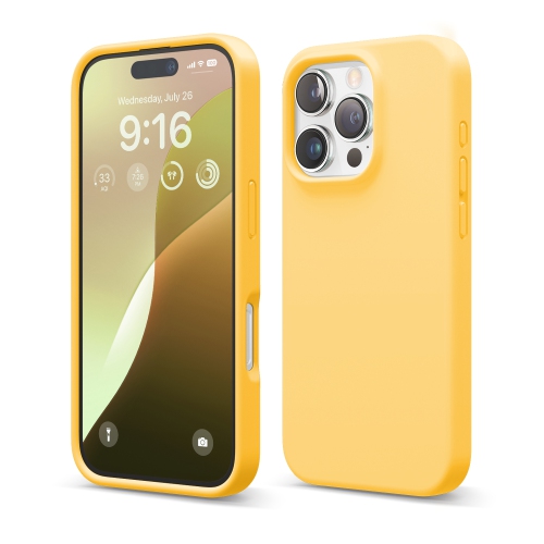 ELAGO  Compatible \w Iphone 16 Pro Case, Premium Liquid Silicone Case, Full Body Protective Cover, Shockproof, Anti-Scratch Soft Microfiber Lining