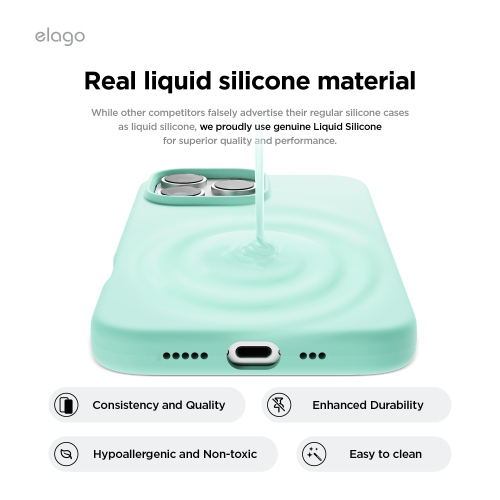 elago Compatible with iPhone 16 Pro Case, Premium Liquid Silicone Case, Full Body Protective Cover, Shockproof, Anti-Scratch Soft Microfiber Lining,
