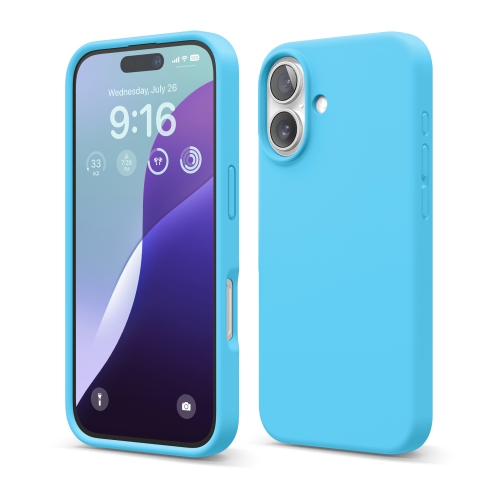 elago Compatible with iPhone 16 Case, Premium Liquid Silicone Case, Full Body Protective Cover, Shockproof, Anti-Scratch Soft Microfiber Lining, 6.1