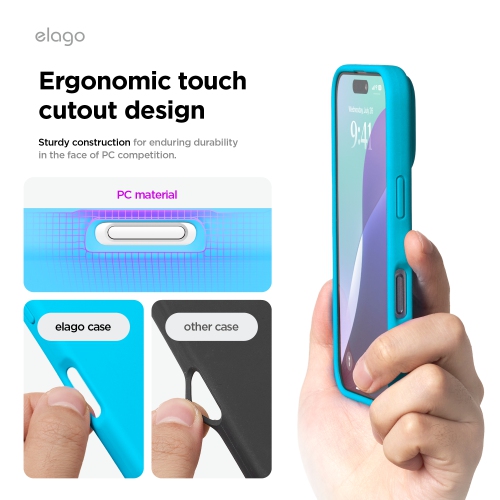 elago Compatible with iPhone 16 Case, Premium Liquid Silicone Case, Full Body Protective Cover, Shockproof, Anti-Scratch Soft Microfiber Lining, 6.1